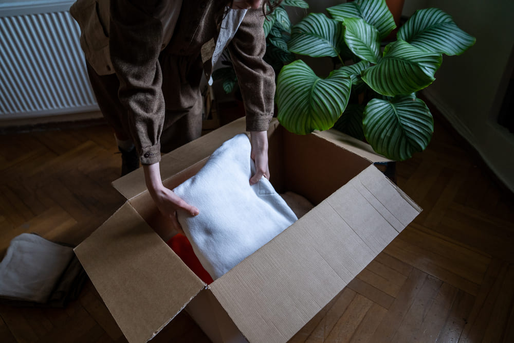 embalar objetos frágiles