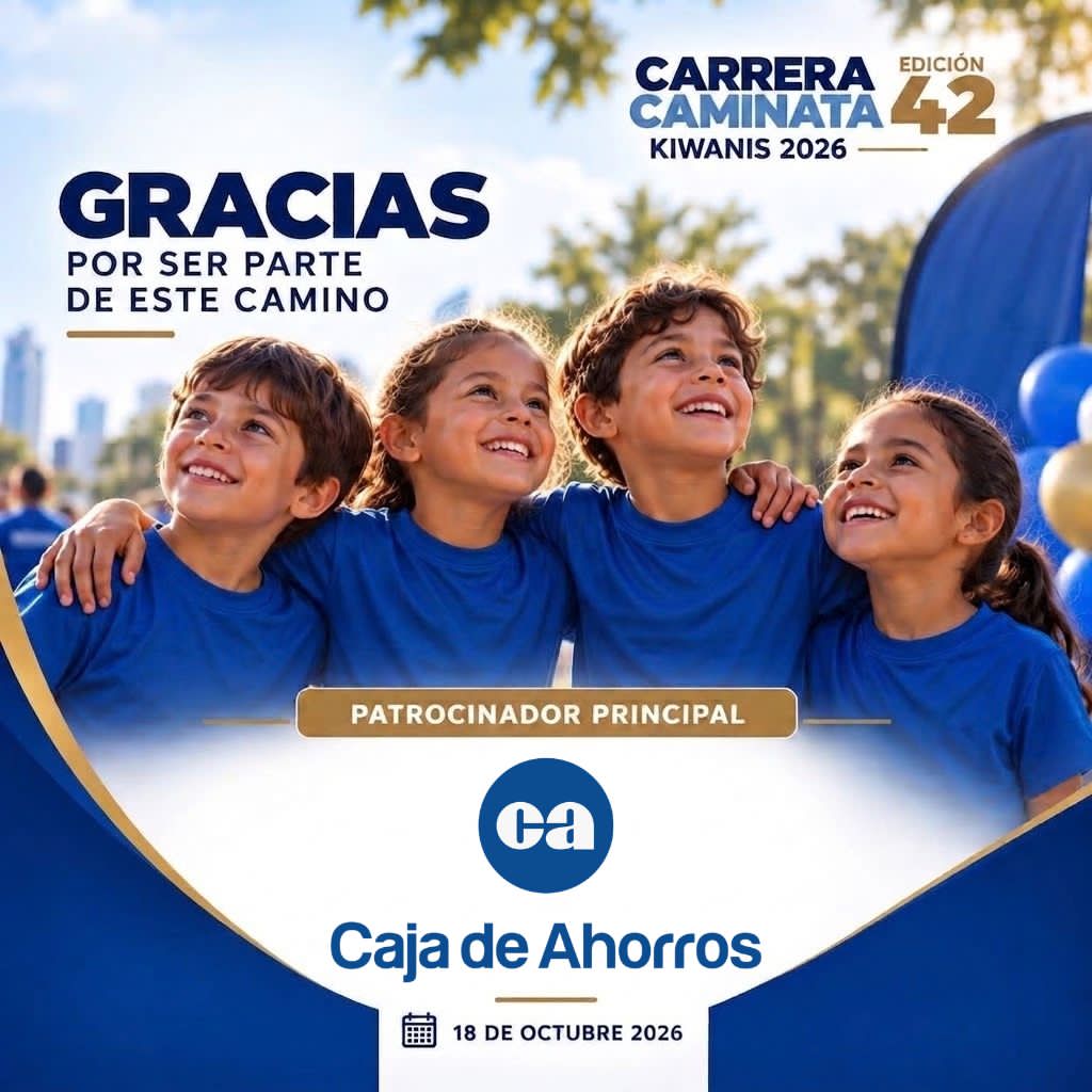 Carrera Caminata Kiwanis 2026 desde el Hotel Miramar en beneficio de la niñez